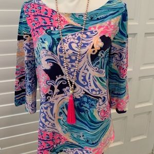 Lily Pulitzer Beautiful Boatneck Top